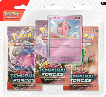 Pokemon TCG Scarlet & Violet Temporal Forces - 3 Pack Blister (Choose your style)