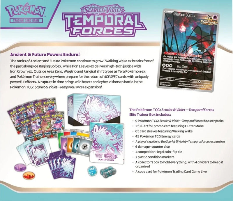 Pokémon Trading Card Game: Temporal Forces Elite Trainer Box (Choose your style)