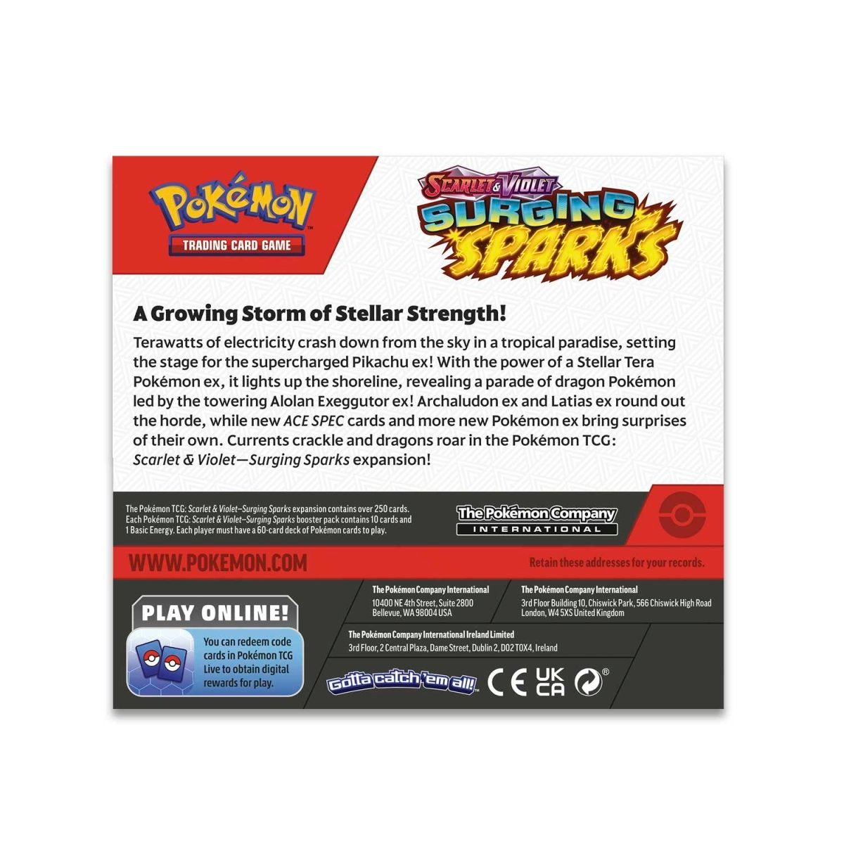 *Pre-Order* Pokémon TCG: Scarlet & Violet-Surging Sparks Booster Display Box (36 Packs)