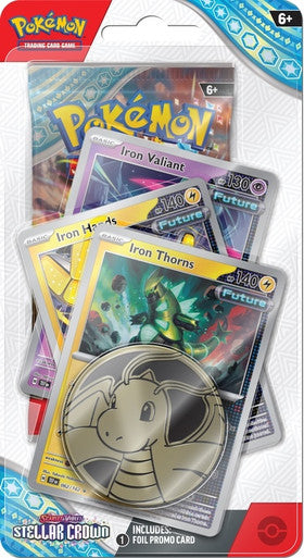 Pokemon TCG: Scarlet & Violet Stellar Crown Premium Checklane Blister Iron Throns