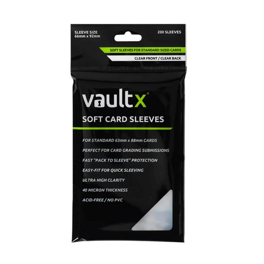 VaultX Soft Card Sleeves for Standard Size 63mm x 88mm TCG Cards