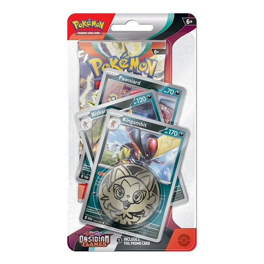 Pokemon Scarlet & Violet Obsidian Flames Premium Checklane Blister - Kingambit