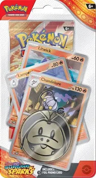 *Pre-Order* Pokémon TCG: Scarlet & Violet - Surging Sparks - Checklane Blister Chandelure