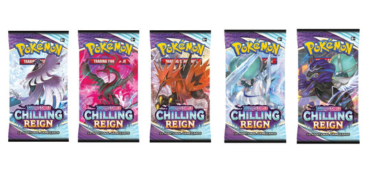 Pokemon Sword & Shield 6 Chilling Reign Booster Packs