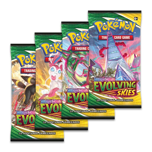 Pokemon Sword & Shield 7 Evolving Skies Booster Packs