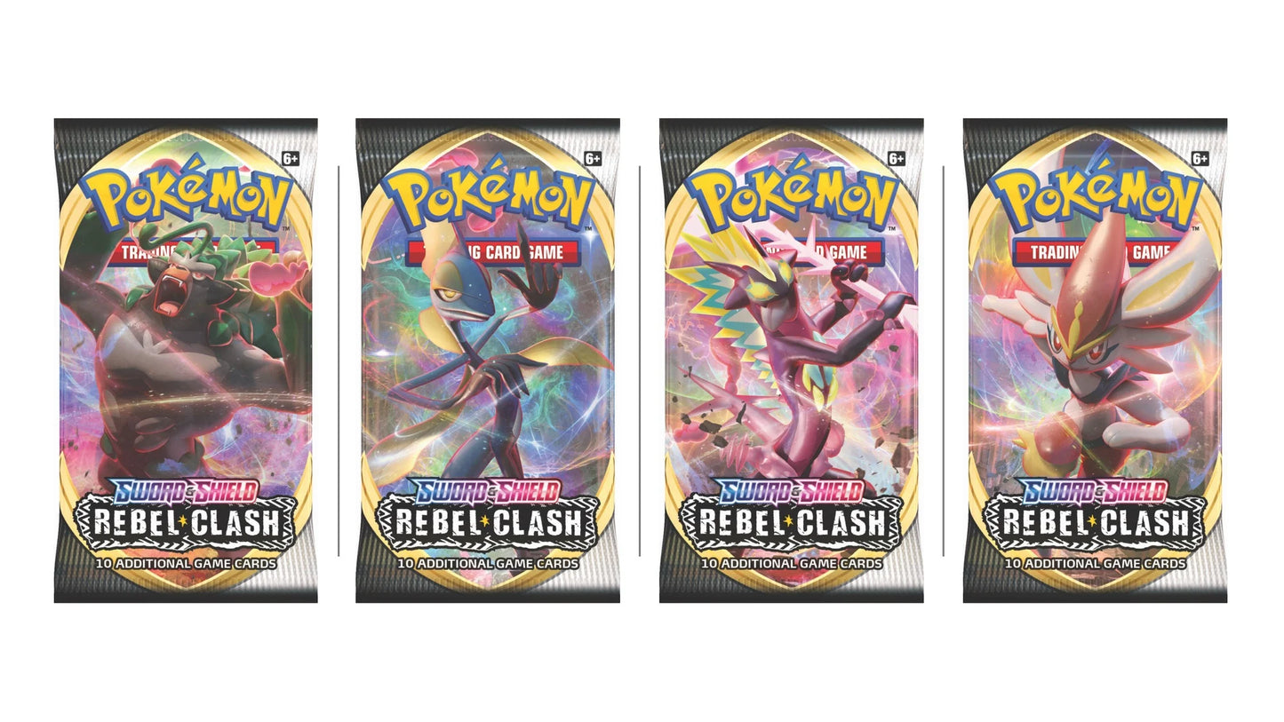 Pokemon Sword & Shield 2 Rebel Clash Booster Packs