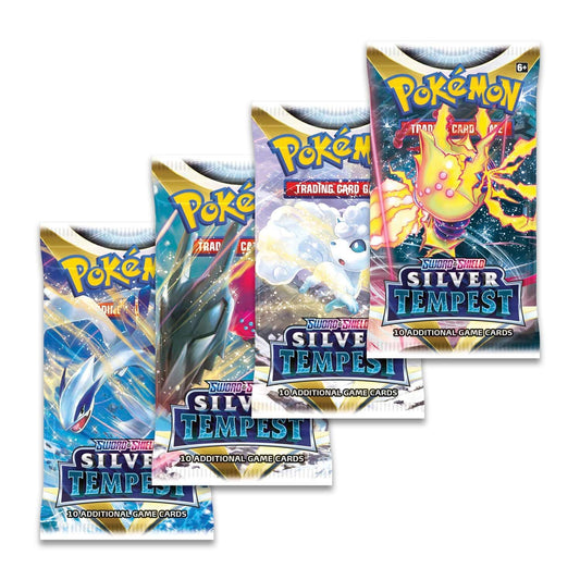 Pokemon Sword & Shield 12 Silver Tempest Booster Packs