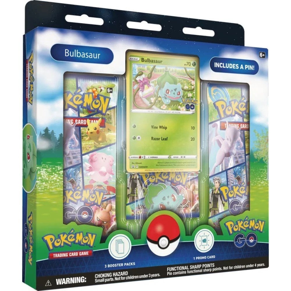 Pokémon TCG: Pokémon GO Pin Collection - Charmander, Bulbasaur or Squirtle