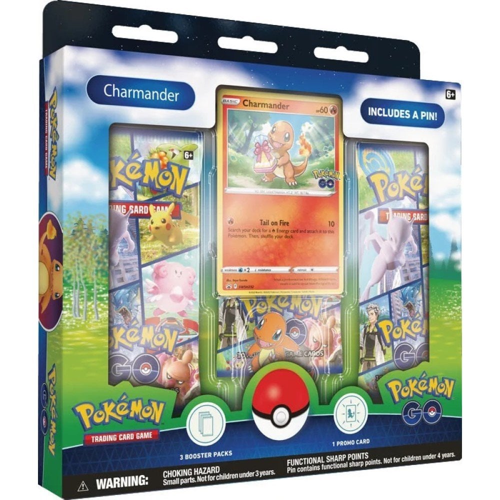 Pokémon TCG: Pokémon GO Pin Collection - Charmander, Bulbasaur or Squirtle