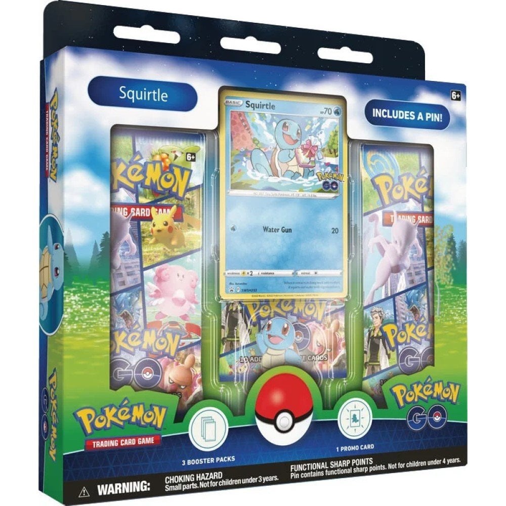 Pokémon TCG: Pokémon GO Pin Collection - Charmander, Bulbasaur or Squirtle